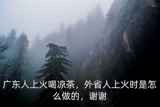 廣東涼茶怎么降火,廣東人為什么愛喝涼茶