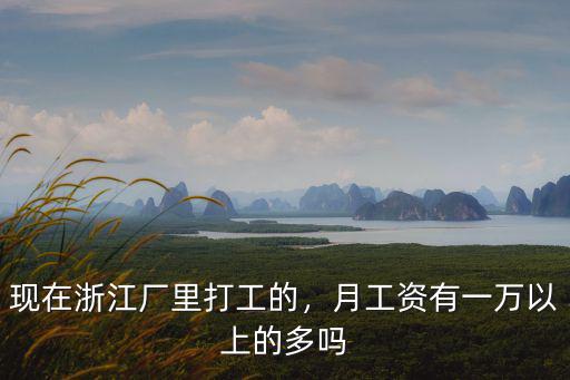 現(xiàn)在浙江廠里打工的，月工資有一萬以上的多嗎