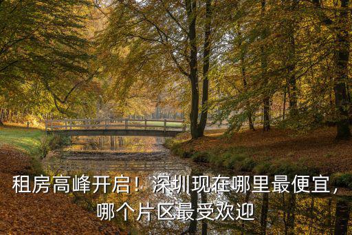 租房高峰開啟！深圳現(xiàn)在哪里最便宜，哪個片區(qū)最受歡迎