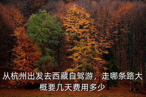 杭州出發(fā)川藏線多少費用,從杭州出發(fā)自駕川藏線