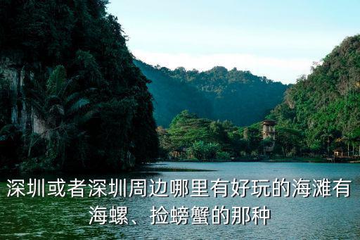 深圳或者深圳周邊哪里有好玩的海灘有海螺、撿螃蟹的那種