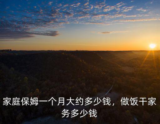 在濟南做家務一個小時多少錢,同時需要做家務