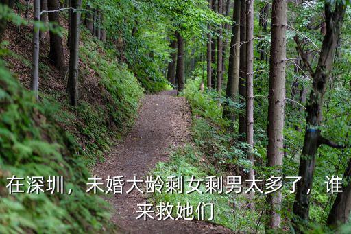 在深圳，未婚大齡剩女剩男太多了，誰來救她們