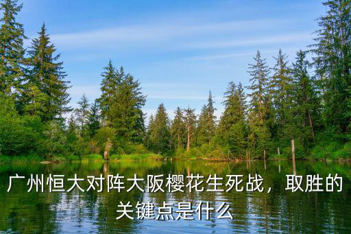 廣州恒大對大阪櫻花比賽在哪里看,廣州恒大對陣大阪櫻花生死戰