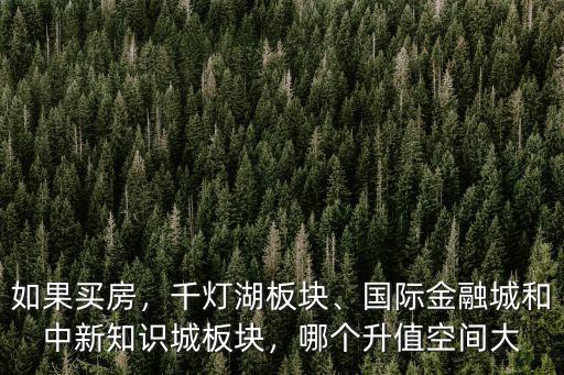 佛山千燈湖板塊哪里最好,佛山的富人區在哪里