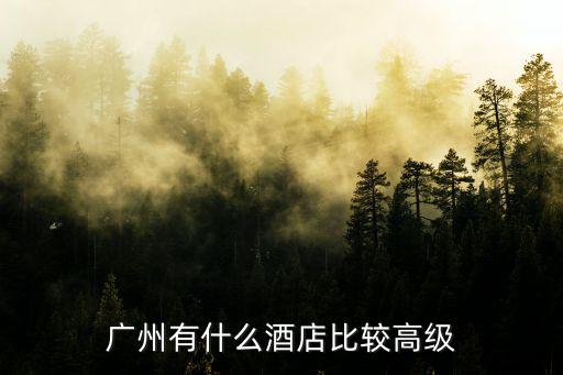 廣州酒店最高星級是多少,廣州市有哪些星級酒店