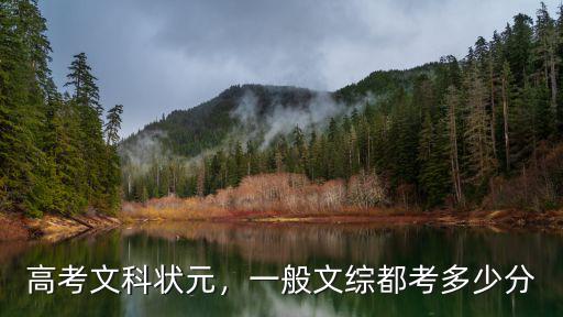 高考文科狀元，一般文綜都考多少分