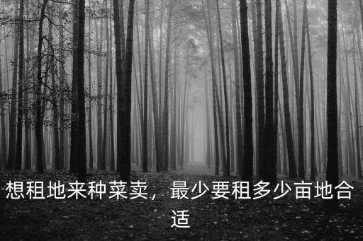 杭州市租地種菜多少錢一畝,想租地來種菜賣