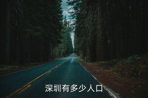 深圳有多少人口