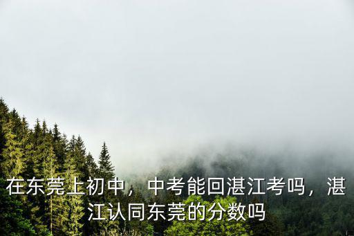 在東莞上初中怎么考試,在東莞上初中