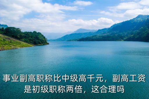 德州副高和中級工資差多少,中級和副高的工資差距有多大
