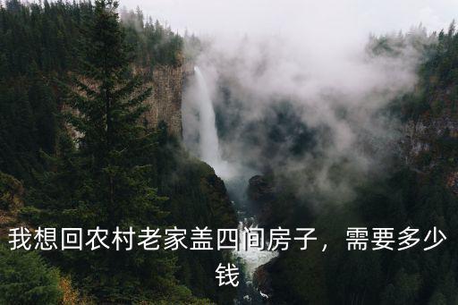 濰坊農村蓋8米的四間屋要多少錢,我想回農村老家蓋四間房子