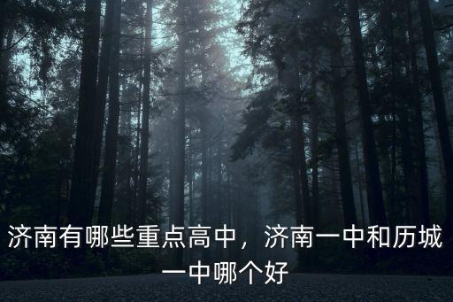 濟南有哪些重點高中，濟南一中和歷城一中哪個好