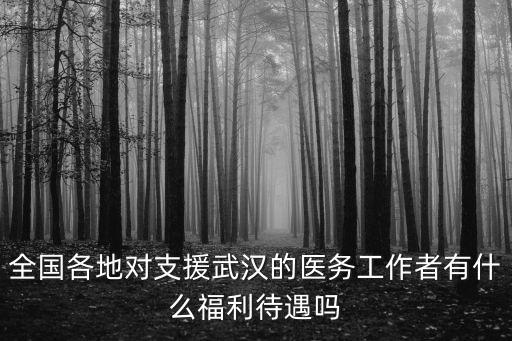 全國各地對支援武漢的醫務工作者有什么福利待遇嗎