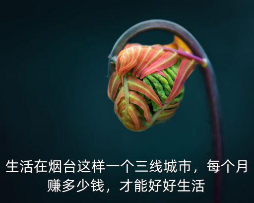 生活在煙臺這樣一個三線城市，每個月賺多少錢，才能好好生活