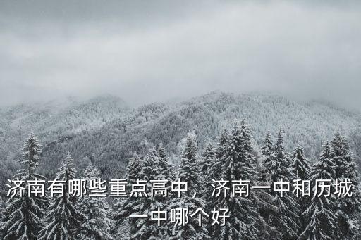 濟南歷城一中二中錄取分多少,濟南有哪些重點高中