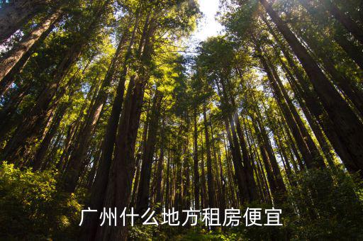 廣州租房利潤怎么樣,廣州什么地方租房便宜