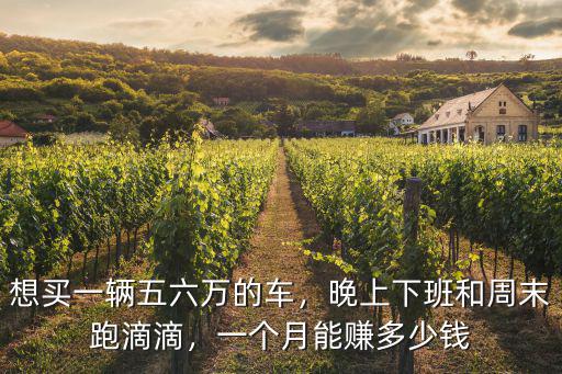 濰坊跑滴滴一個月多少錢一個月,一個月能掙多少錢