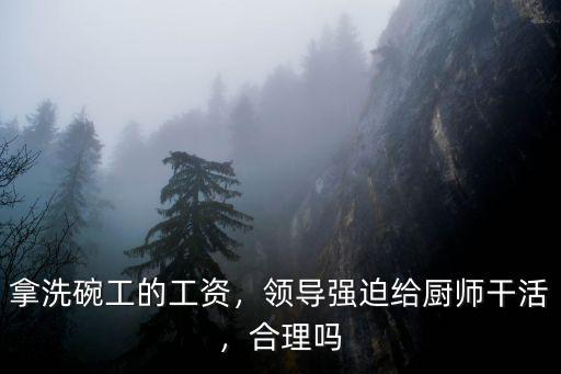 威海洗碗工工資是多少,拿洗碗工的工資
