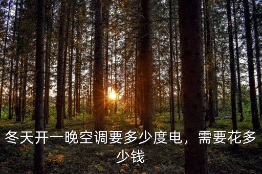 冬天開一晚空調(diào)要多少度電，需要花多少錢