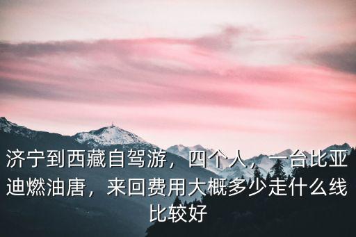 濟寧到西藏自駕游，四個人，一臺比亞迪燃油唐，來回費用大概多少走什么線比較好