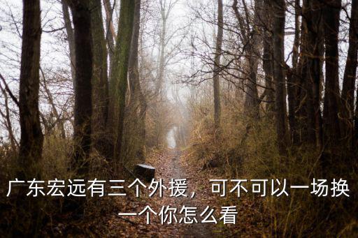 廣東宏遠有三個外援，可不可以一場換一個你怎么看