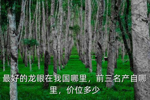 廣東的龍眼主要產(chǎn)地在哪里,最好的龍眼在我國哪里