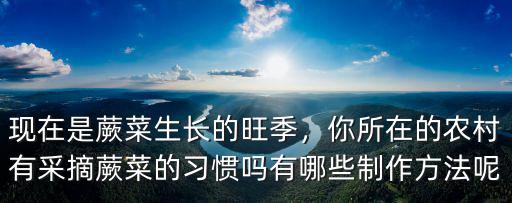 惠州哪里有蕨菜摘,有哪些制作方法呢
