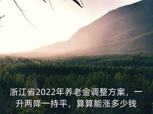 浙江省15年養老金多少錢,今年的浙江省養老金調整方案