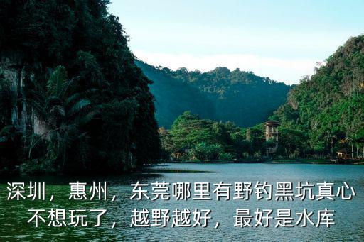 東莞塘坑水庫釣魚導航到哪里,東莞有哪些可以釣魚的地方