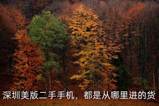 深圳的美版手機(jī)哪里進(jìn)貨的,深圳美版二手手機(jī)