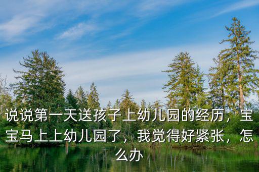 說說第一天送孩子上幼兒園的經歷，寶寶馬上上幼兒園了，我覺得好緊張，怎么辦
