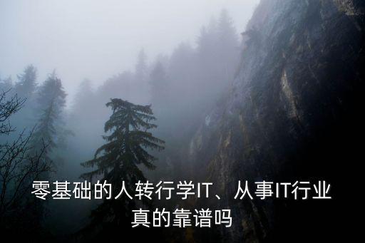 零基礎的人轉行學IT、從事IT行業真的靠譜嗎
