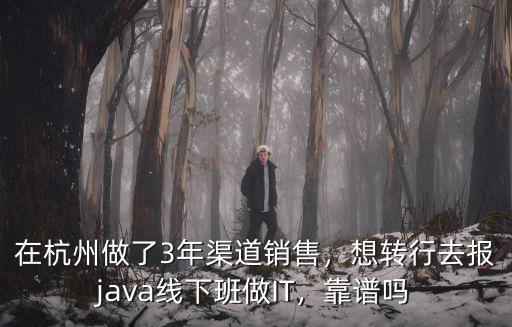 在杭州做了3年渠道銷售，想轉(zhuǎn)行去報(bào)java線下班做IT，靠譜嗎