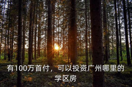 廣州學區(qū)房要多少錢,想買廣州東學區(qū)房