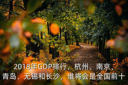 2018年GDP排行，杭州、南京、青島、無錫和長沙，誰將會是全國前十