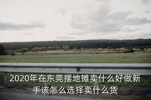 2020年在東莞擺地攤賣什么好做新手該怎么選擇賣什么貨