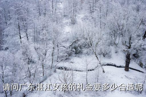 請問廣東湛江女孩的禮金要多少合適呢