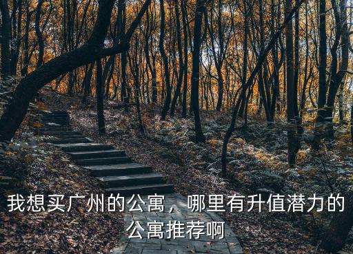 廣州哪里的公寓最便宜,我想買廣州的公寓