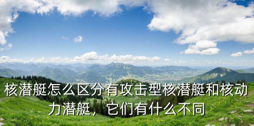 核潛艇怎么區(qū)分有攻擊型核潛艇和核動(dòng)力潛艇，它們有什么不同
