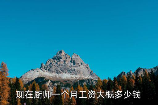 現(xiàn)在廚師一個月工資大概多少錢