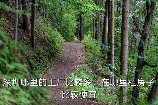 深圳哪里工廠最少,深圳哪里的工廠比較多
