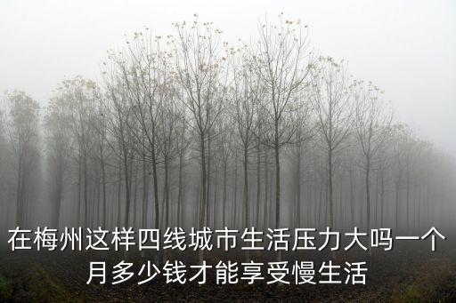 汕頭一個月多少錢能生活,在汕頭月入多少才能算高薪