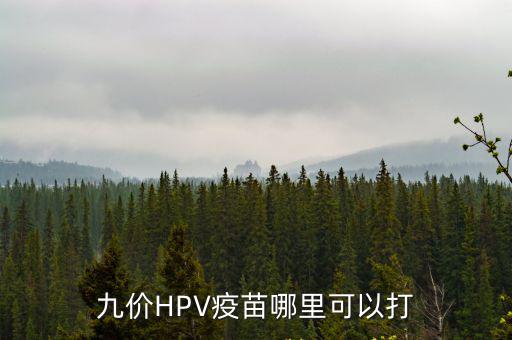九價HPV疫苗哪里可以打