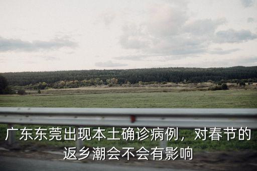 廣東東莞出現本土確診病例，對春節的返鄉潮會不會有影響
