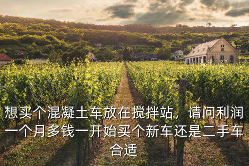 嘉興混凝土車多少錢一個月,想買個混凝土車放在攪拌站