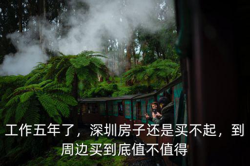 工作五年了，深圳房子還是買不起，到周邊買到底值不值得