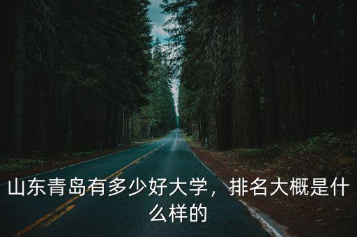 山東有多少大學名次怎么排序,山東青島有多少好大學
