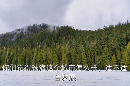 你們覺得珠海這個城市怎么樣，適不適合發(fā)展