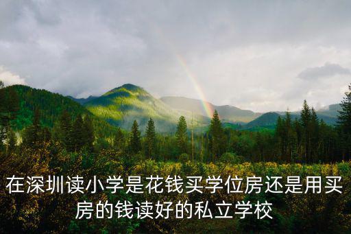 深圳育才一學學位多少錢,深圳哪兒的學位好